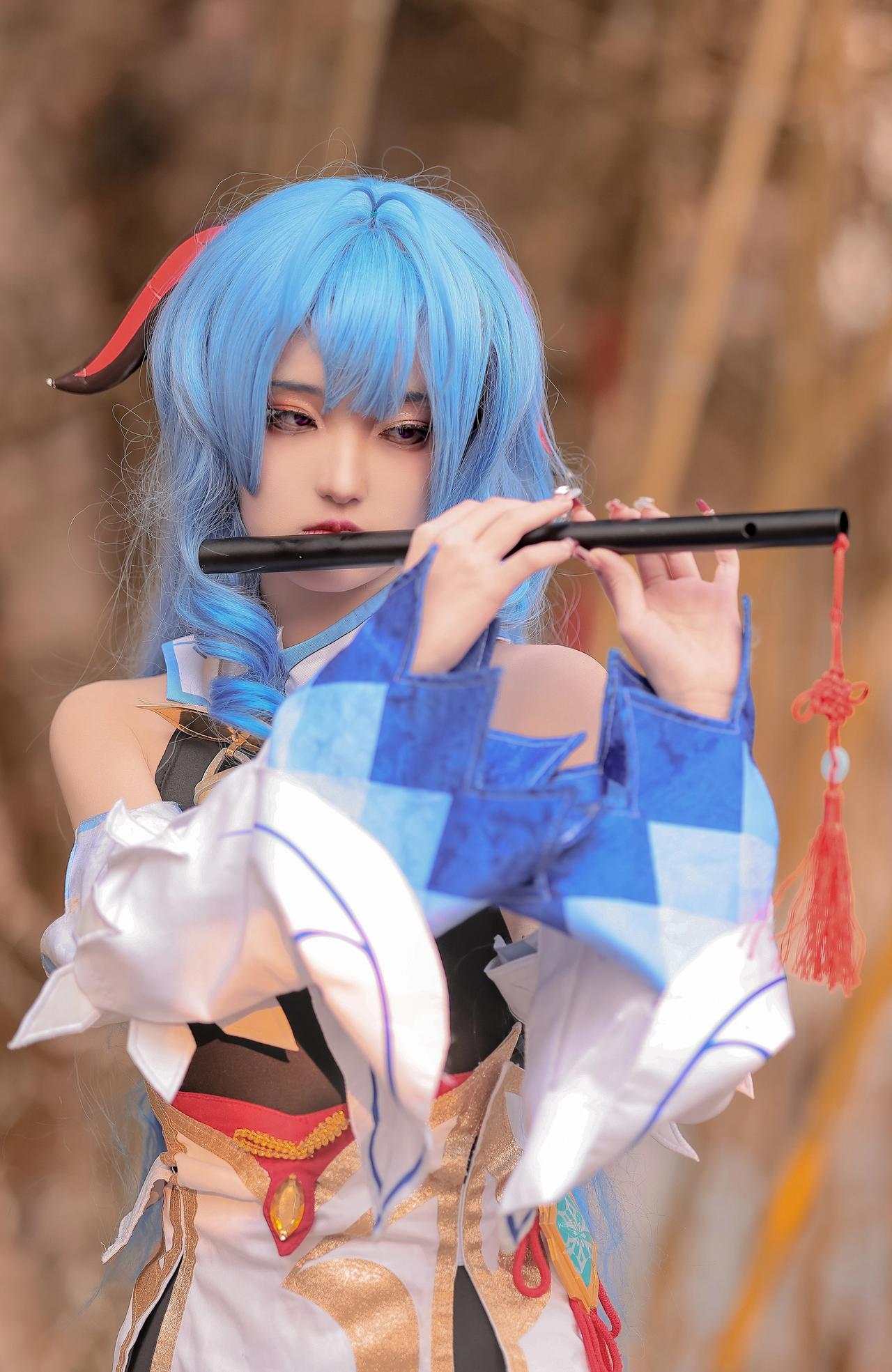 那个长角的女孩，吹一曲吧！#游戏# #原神# #二次元#