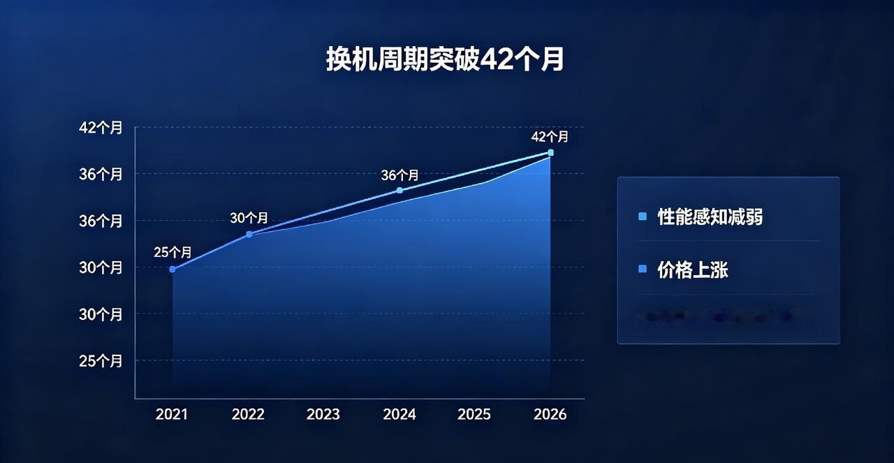 换机拉长到42个月！手机快消时代，是不是到头了？
现在大家换手机越来越佛系了。最