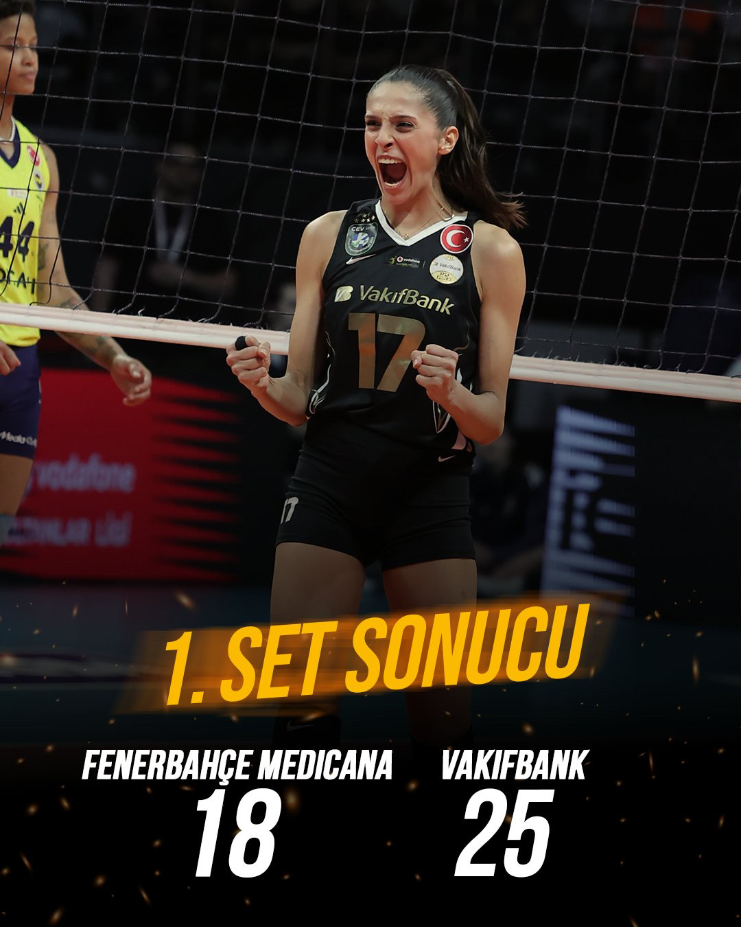 2025-2026z土耳其女排超级联赛冠亚军决赛第一回合费内巴切vs瓦基弗银行第