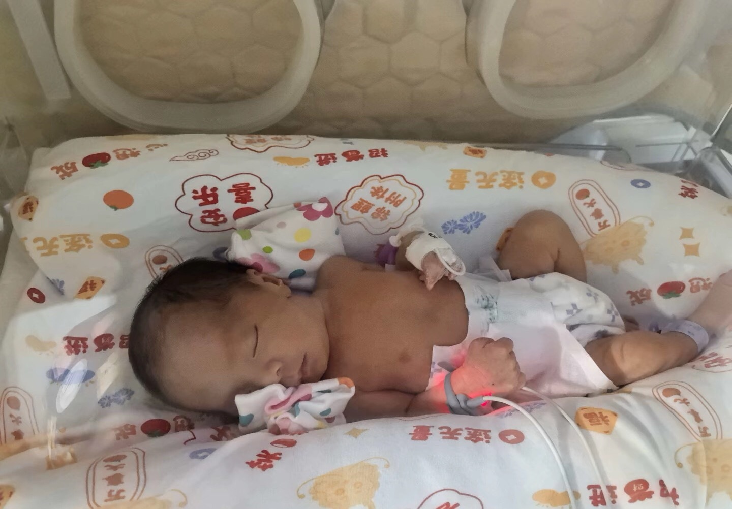 许民灿分享与第二任老婆奶雯生的龙凤胎，生活可能很难，你们就是我最大的动力。 