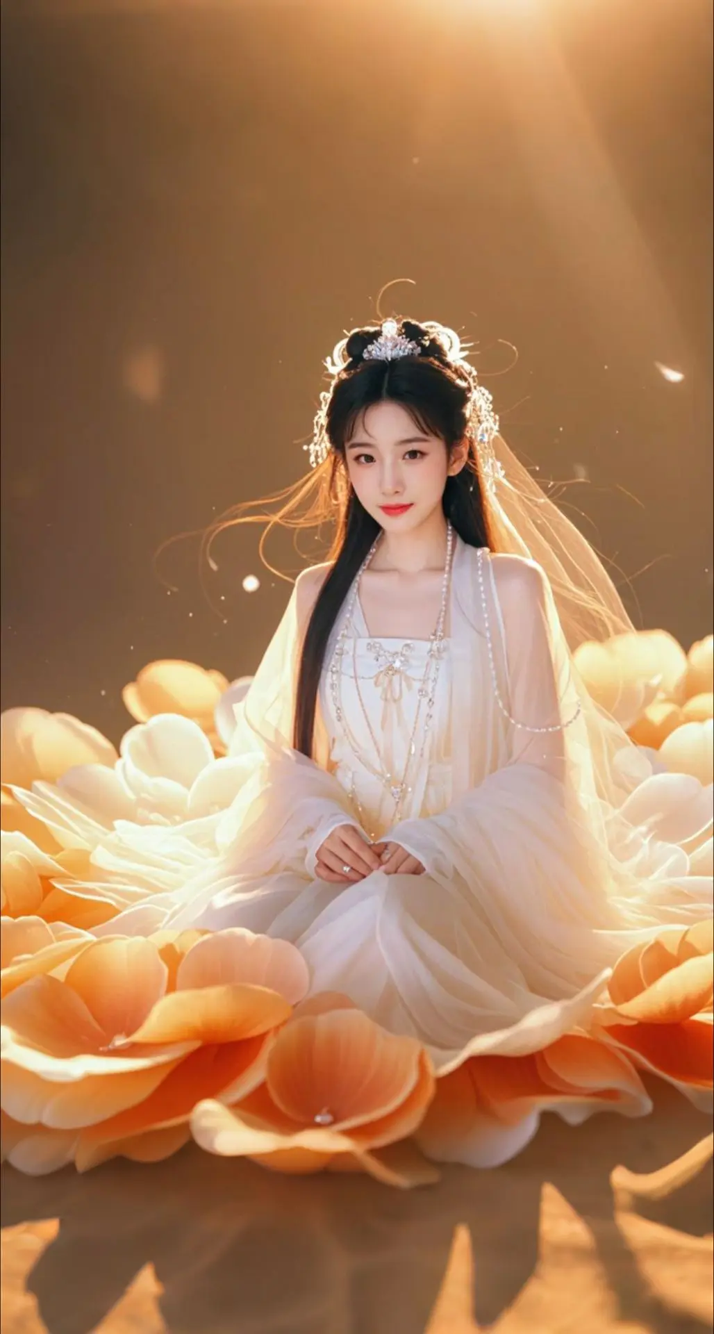 AI扩图 AI清透花灵
