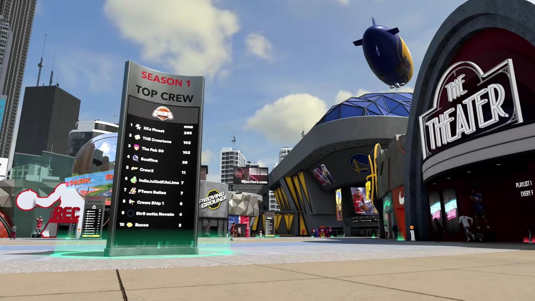 在即将发售的2k系列游戏 NBA 2k26街头预告片中 看到了金州勇士队的影子游