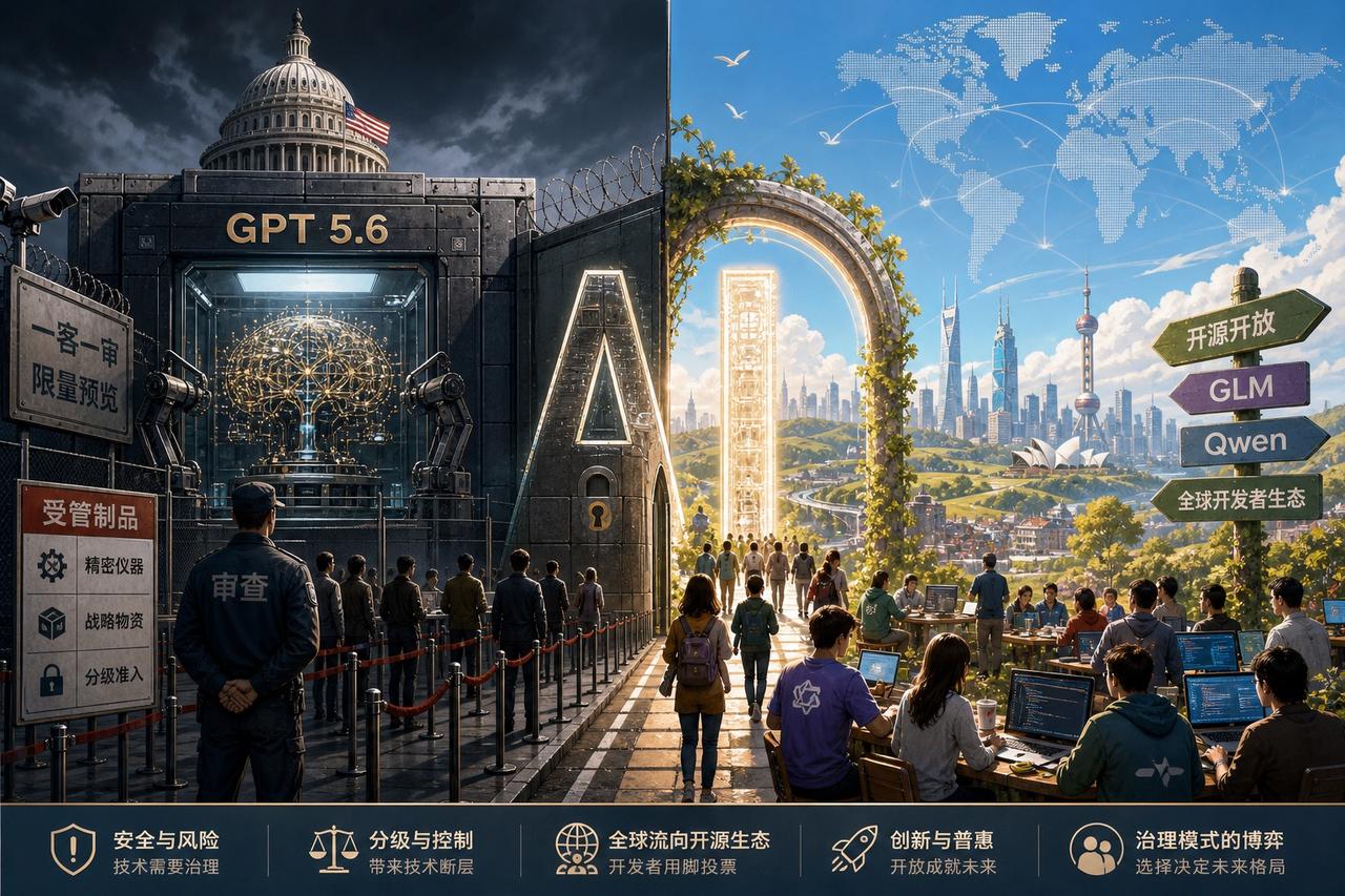 【AI 准生证时代：当 GPT 5.6 变成“特供”物资】

美国政府开始直接插