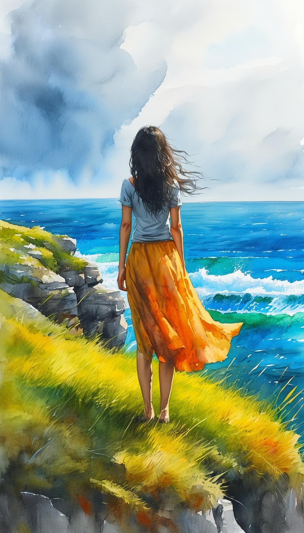 下联:东海潮声起。