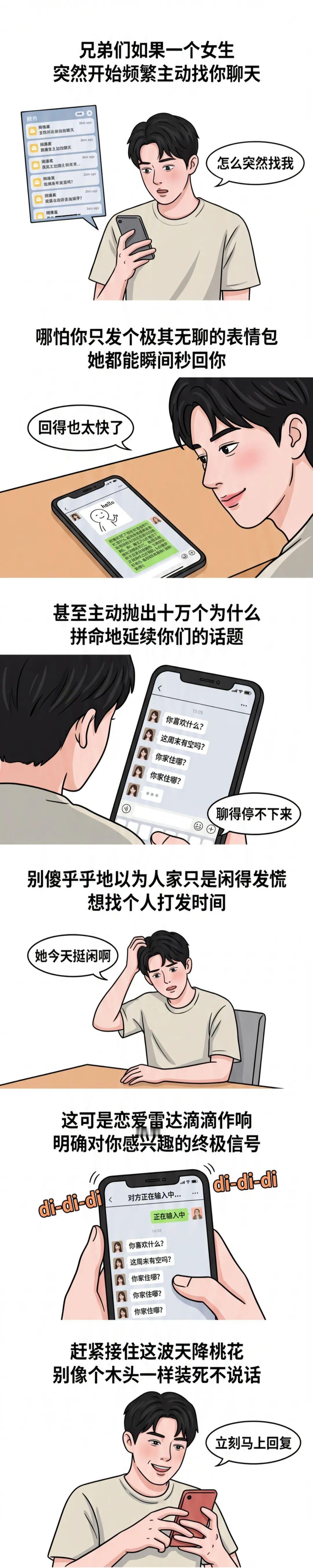女生对你有兴趣时，可能会做这5件事