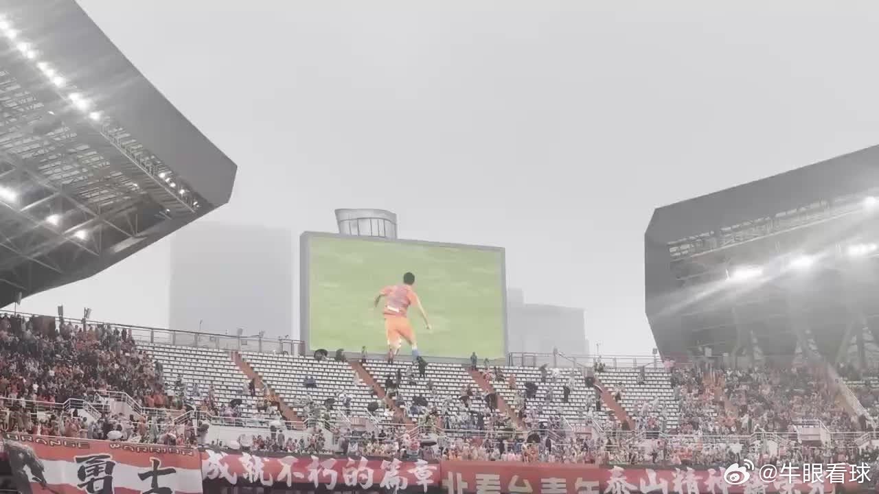 【牛眼看球】张弛退役仪式全程记录，泰山队全队列队送别，球迷打出专属tifo网页链