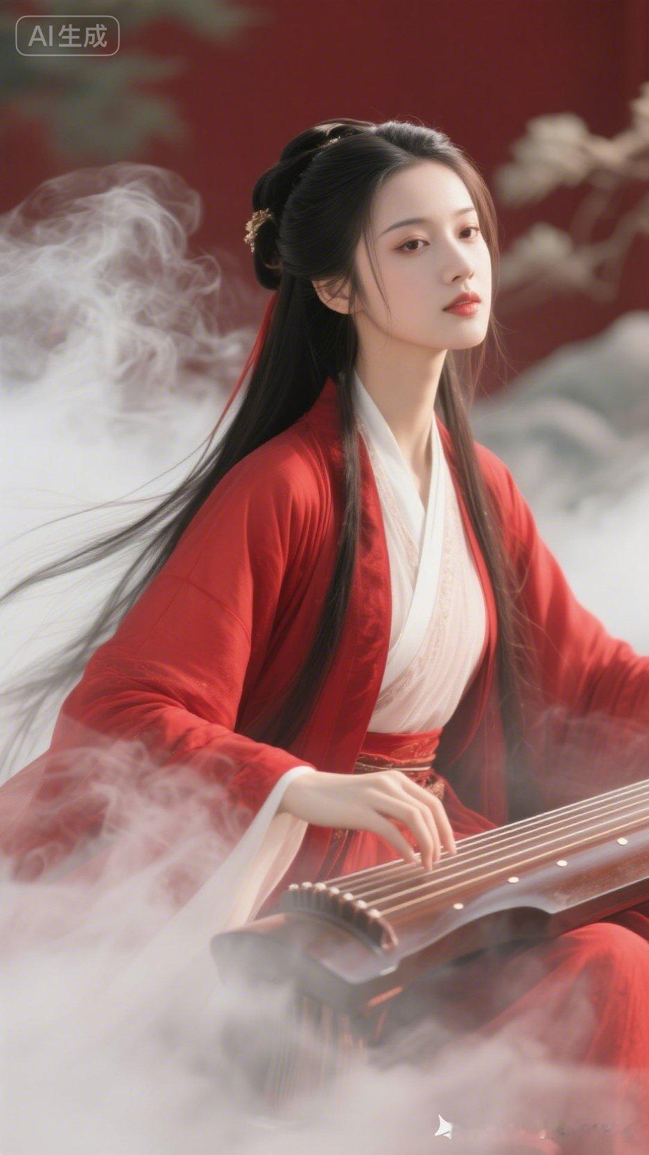 古风美人弹奏古筝，韵味十足！