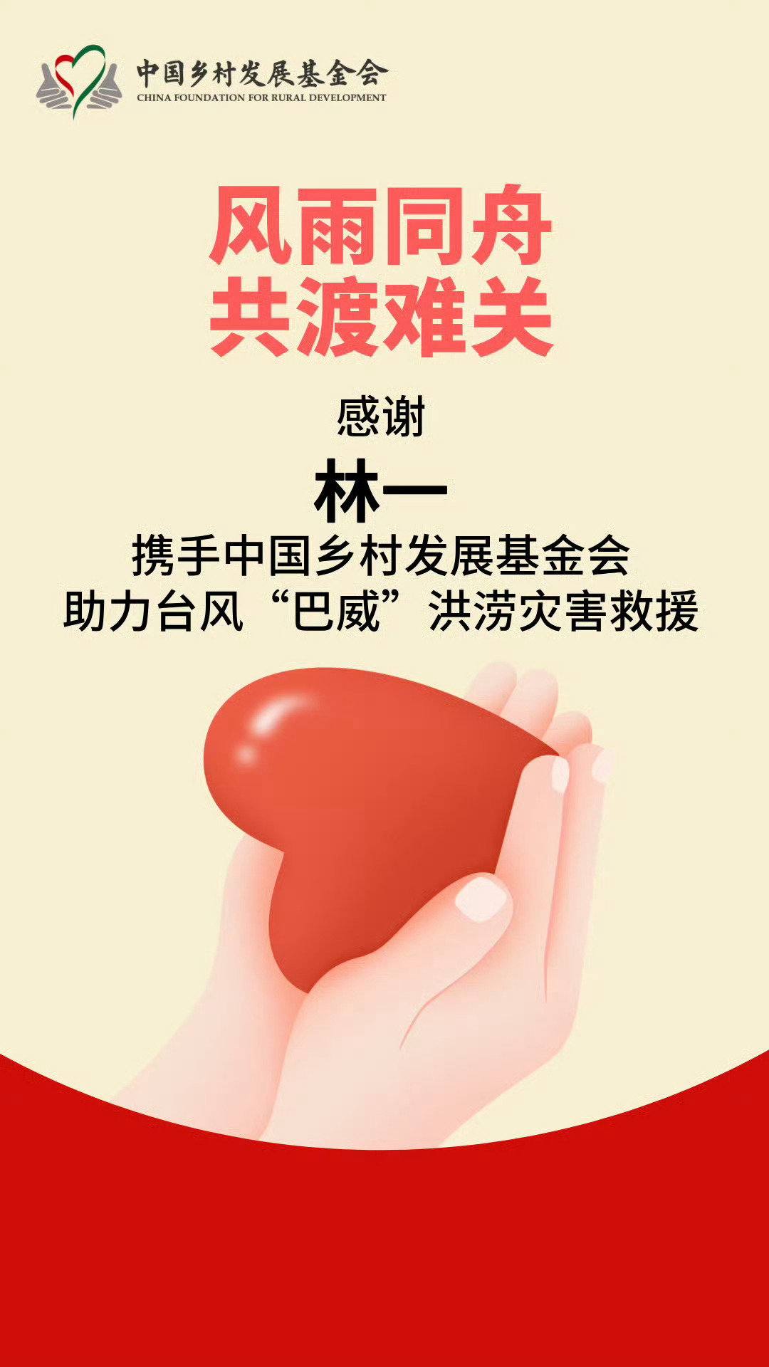 林一驰援沈阳林一携手中国乡村发展基金会驰援沈阳，用实际行动诠释了什么是“有你救有