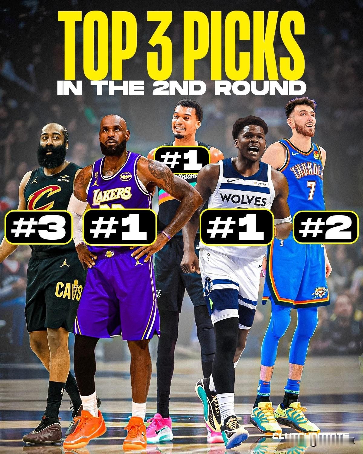 前三顺位为何如此重要？看看今年NBA季后赛八强球队就明白了！

湖人:状元詹姆斯