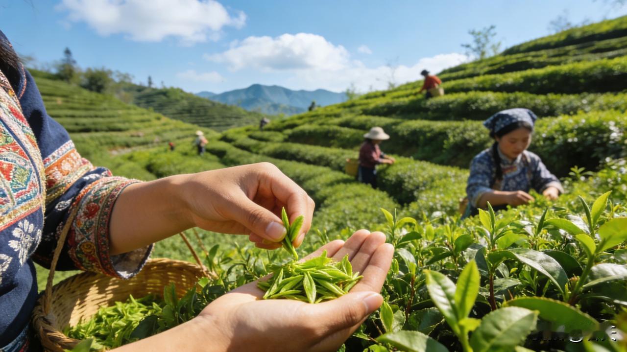 春茶采摘正当时，鲜爽滋味藏春韵
 
春回大地，春茶进入采摘黄金期。茶农们穿梭茶园