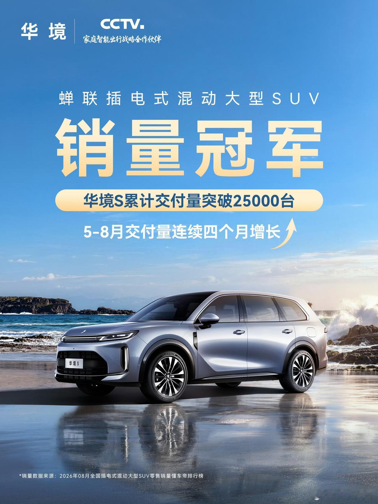 定位全新大型六座纯电旗舰SUV，双拼豪华车身气场十足，搭载满血华为高阶智驾，预估