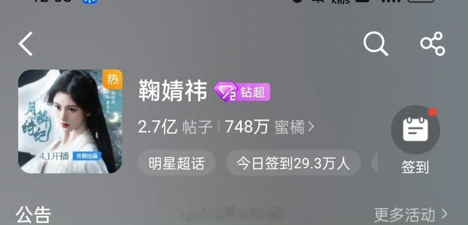 鞠婧祎五一假期超话又热了 