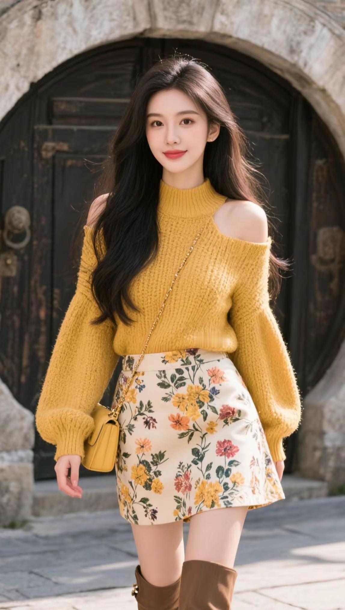 暖黄氛围感写真 ai创作