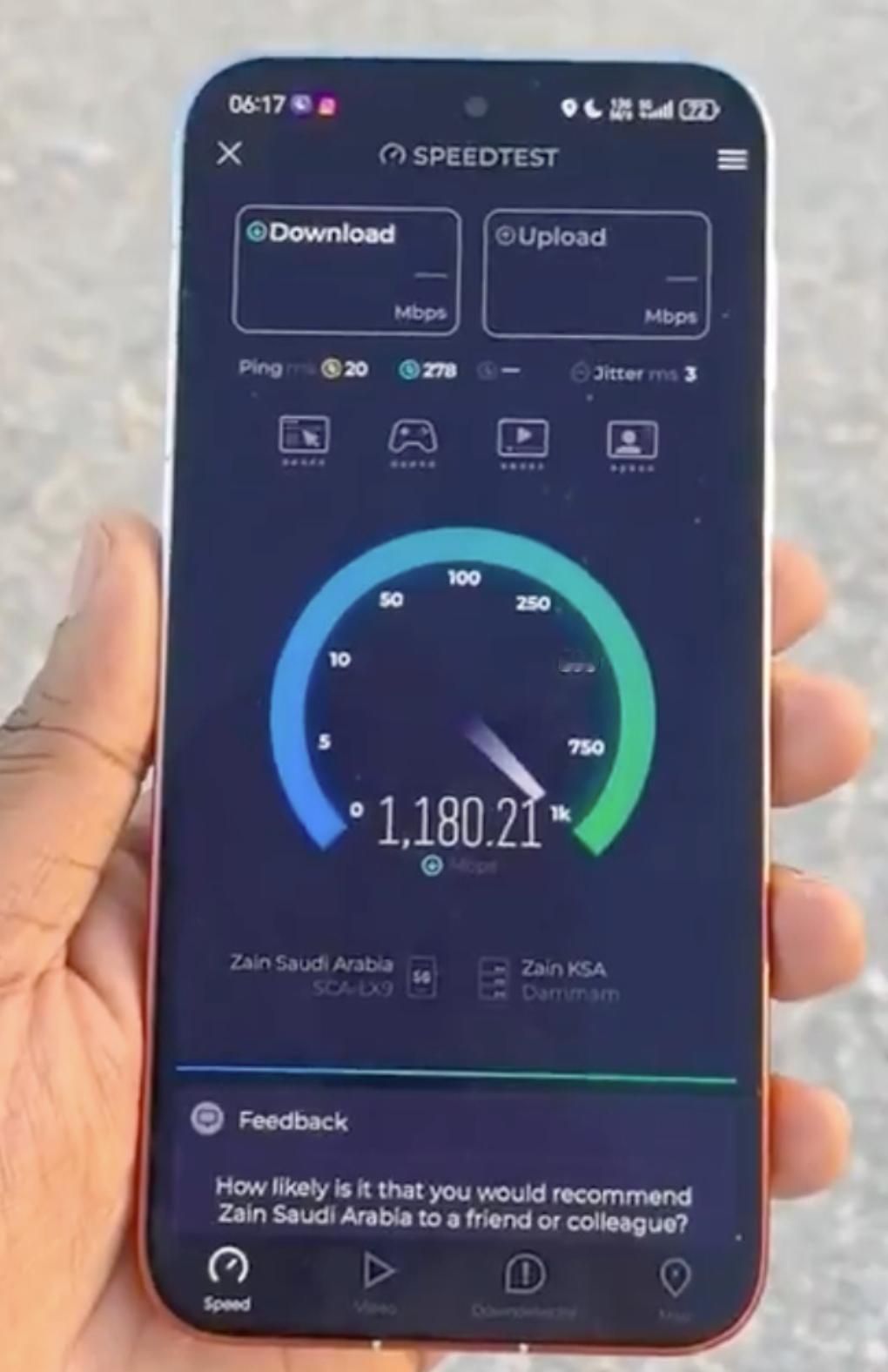 华为手机海外显示5G，一切全部都回来了。
前些天，沙特的博主晒出了自己手头的华为