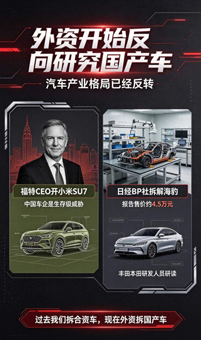 外资巨头疯狂拆解国产车！汽车格局彻底翻盘
