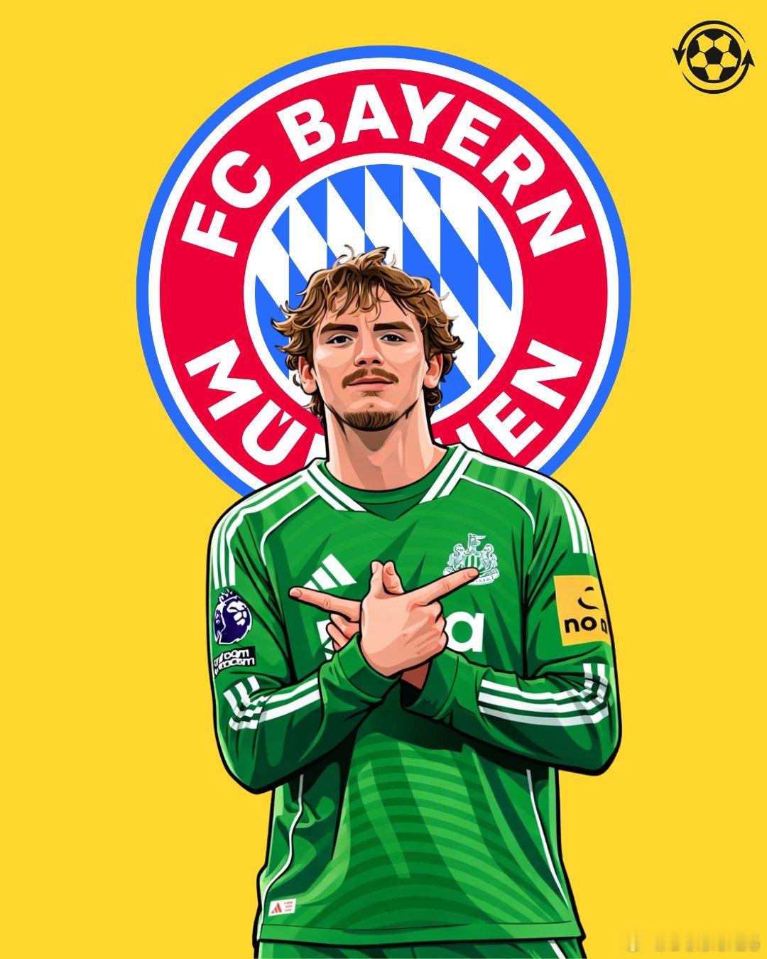 🚨儘管有一些報導稱拜仁慕尼黑與紐卡斯爾聯前鋒尼克·沃爾特馬德有過接觸，但自從去