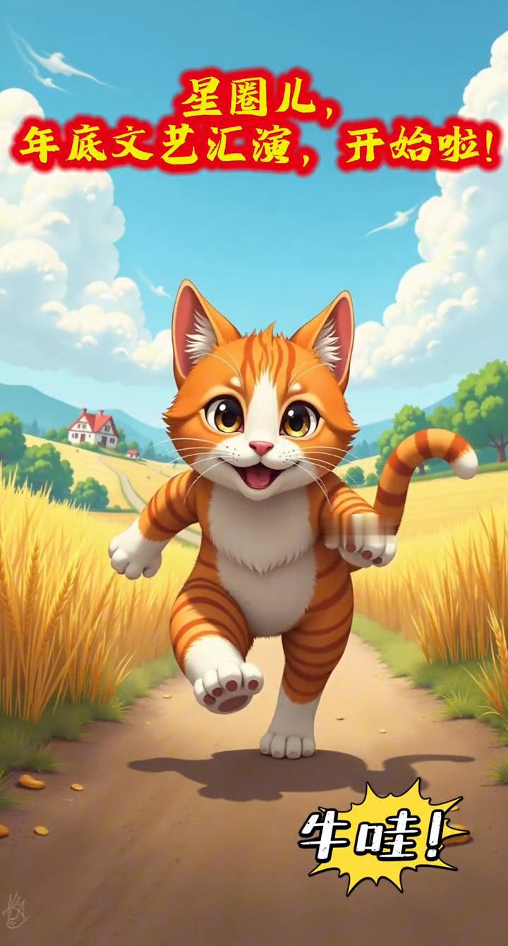 喵星人年终文艺汇演。
星圈儿，年底文艺汇演开始啦！