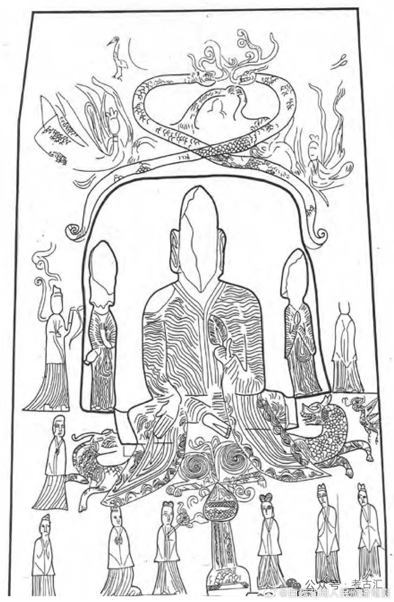 北朝考古 山西沁水河头北魏摩崖造像相关问题研究网页链接河头摩崖造像中有诸多文化符