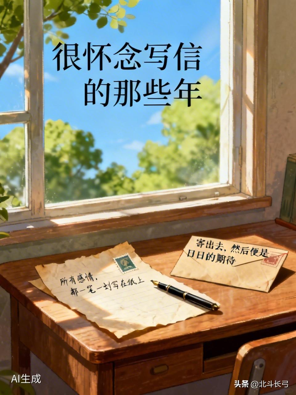 很怀念写信的那些年，所有感情，都一笔一划写在纸上，寄出去，然后便是日日的期待。