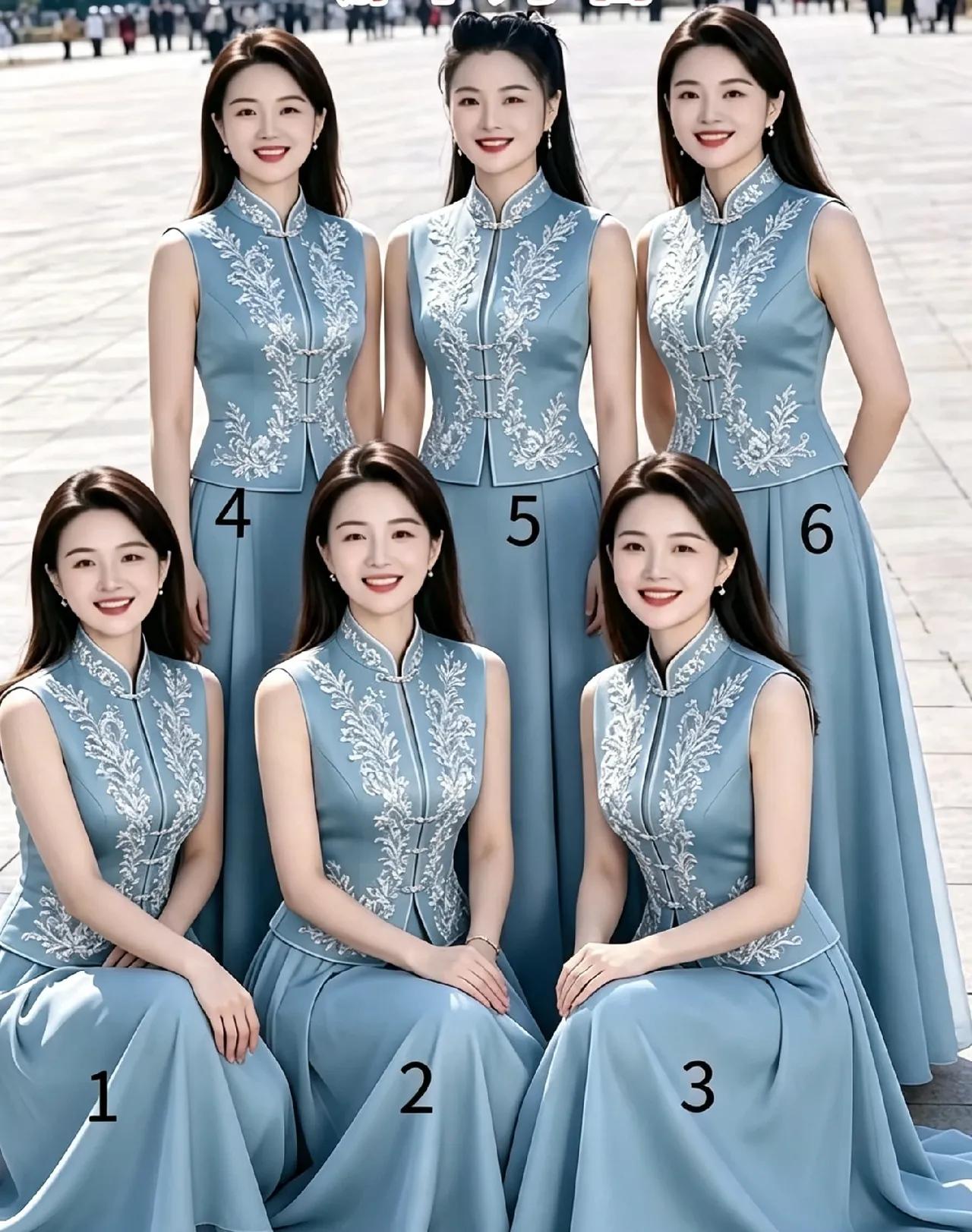 这6位美女中，你能看出来哪两位是大家闺秀吗？雍容大方的美女