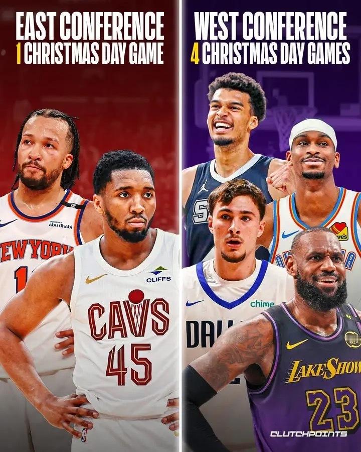 骑士nba圣诞大战 下赛季圣诞大战赛程东部仅一场：骑士VS尼克斯，而西部有4场比