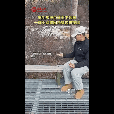 “解释不清了！”四川，一男生去稻城亚丁旅行，中途累了坐下休息，没想到，刚坐下不到