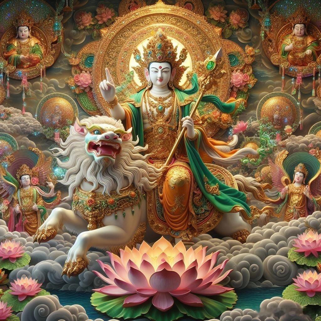 遇见文殊菩萨，你的好运要来了，许愿很灵！ ​​​