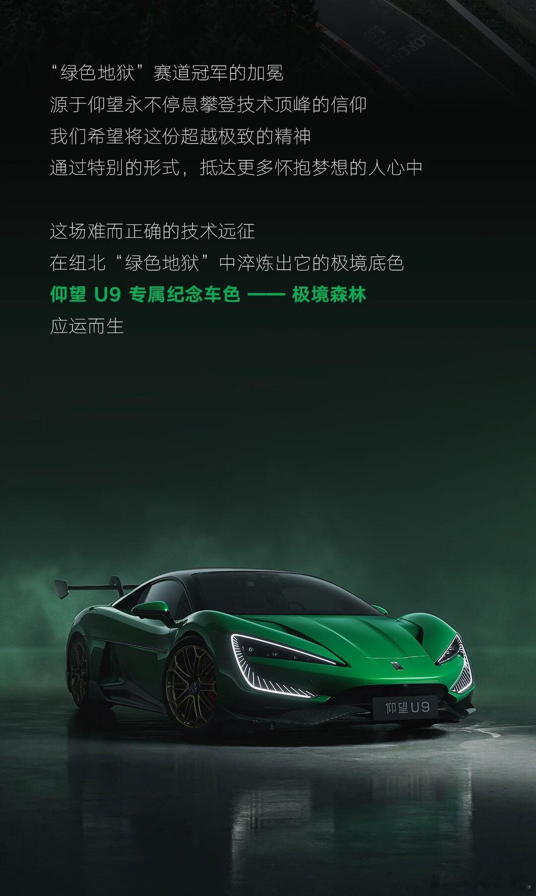 仰望 U9 加推新颜色了，真正的「纽北绿」？海豹套件版车主的 DNA 动了