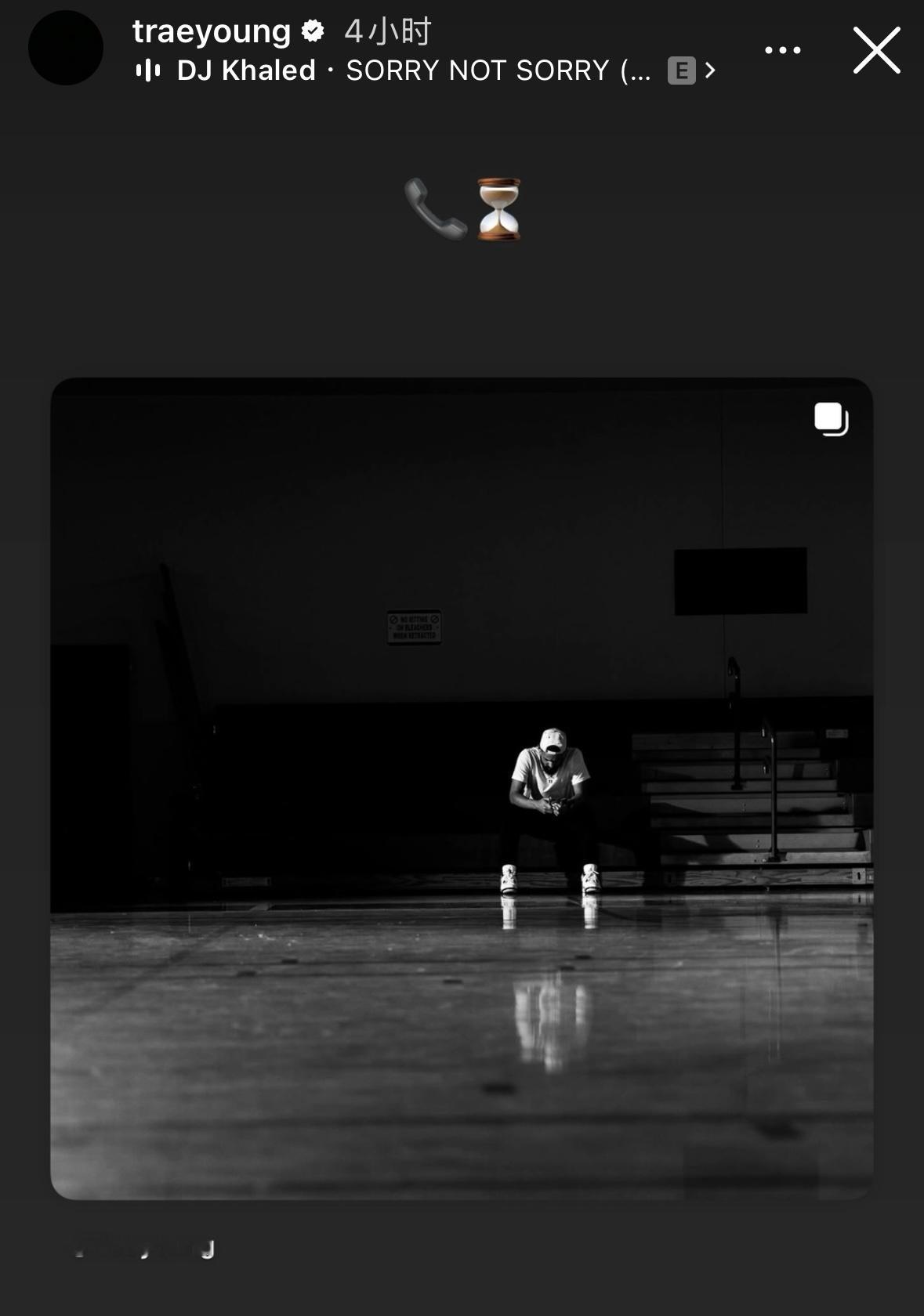 Trae Young 四小时前发的社交媒体「📞⏳」四个小时后他成功游说到Nic