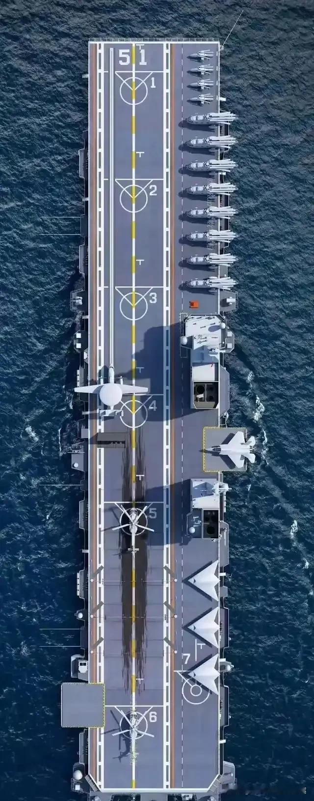 4万吨巨舰插满旗！中国076舰海试引台海震动

8月1日，中国076型两栖攻击舰