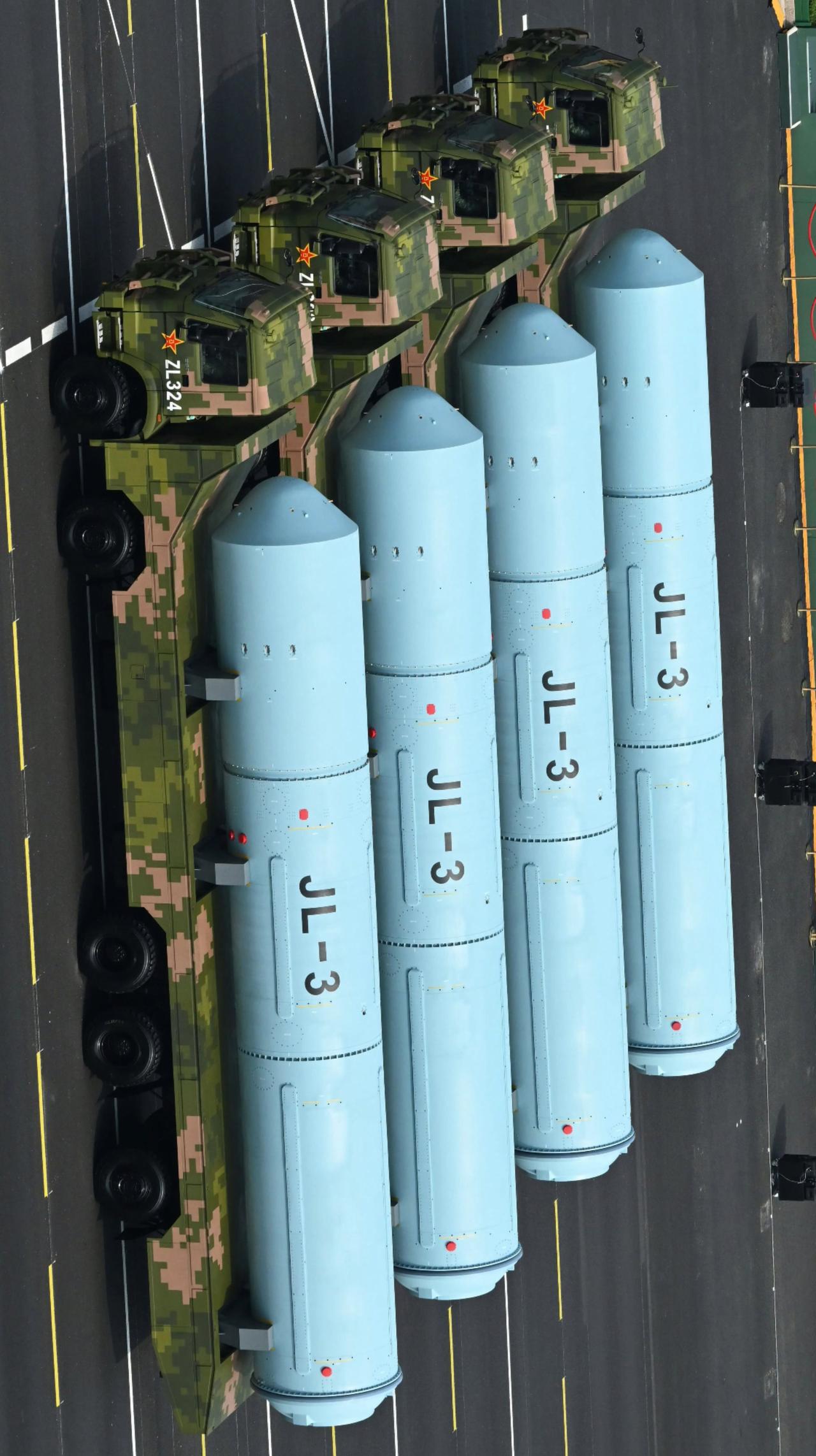 中国🇨🇳人民海军巨浪-3潜射洲际导弹，装备于094A或096战略核潜艇上，构