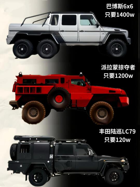 陆地硬派越野最牛的九辆车原来是它们？！