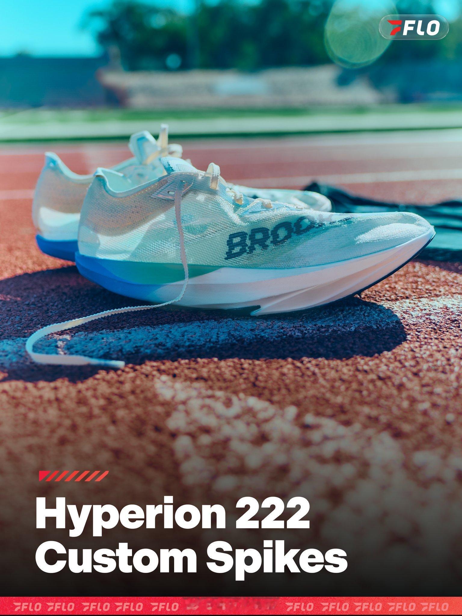 布鲁克斯 Brooks Hyperion 222 定制款田径场地钉鞋和配套服装。