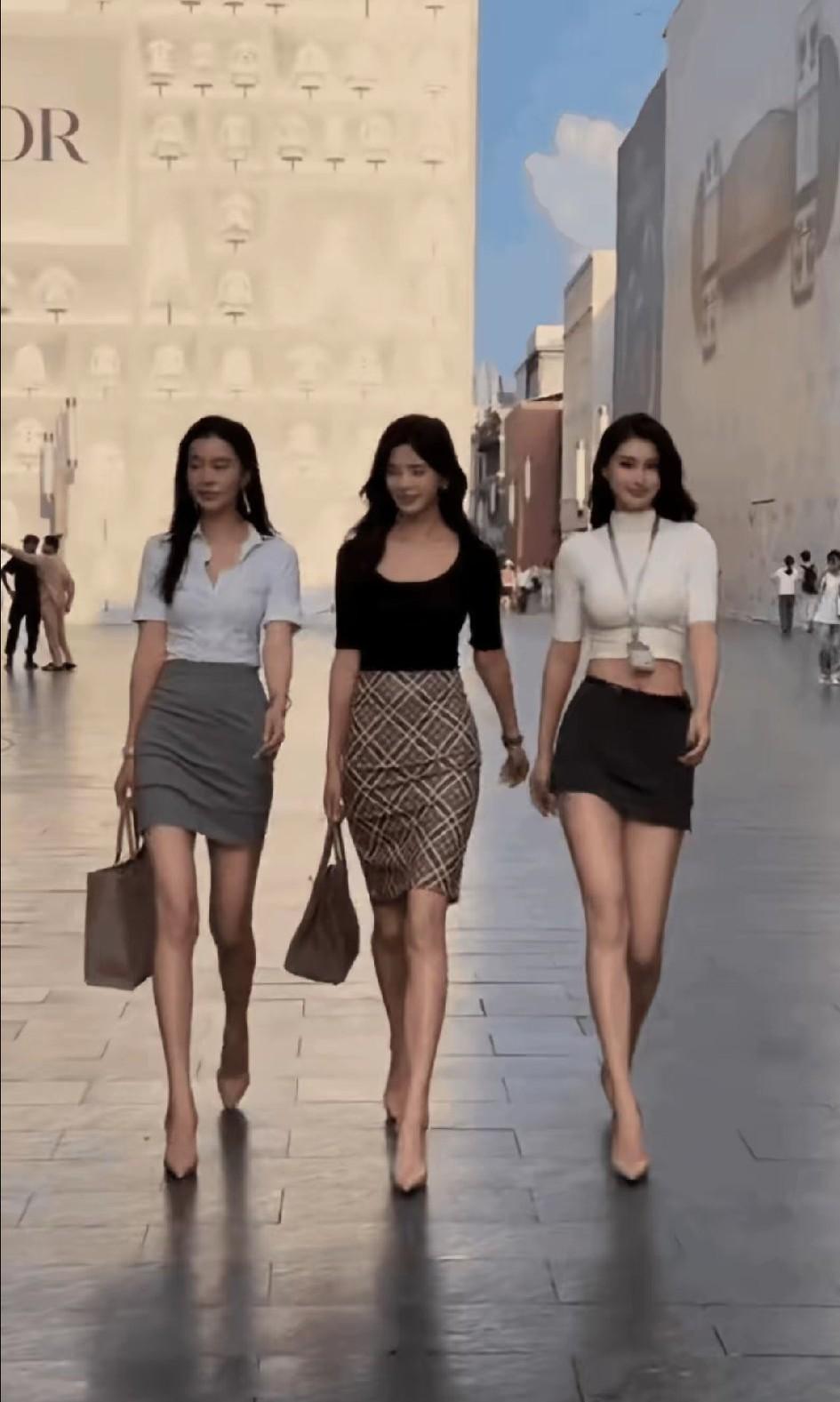 如果有机会让您从三位美女当中选一个做女朋友，您会选哪个 ​​​呢？