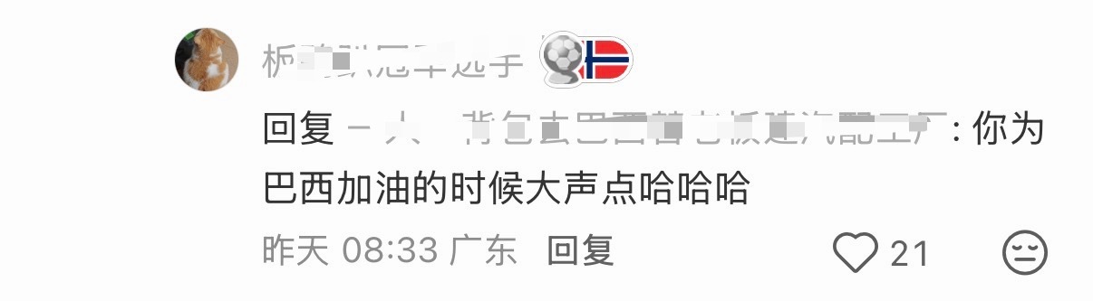 巴西vs日本虽然我觉得不可能，但这评论还是哈哈哈哈哈哈哈哈哈哈哈哈哈哈 