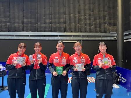 ITTF伦敦世乒赛2026张本智和 260430 日本队和全农赞助的食品。Cr：