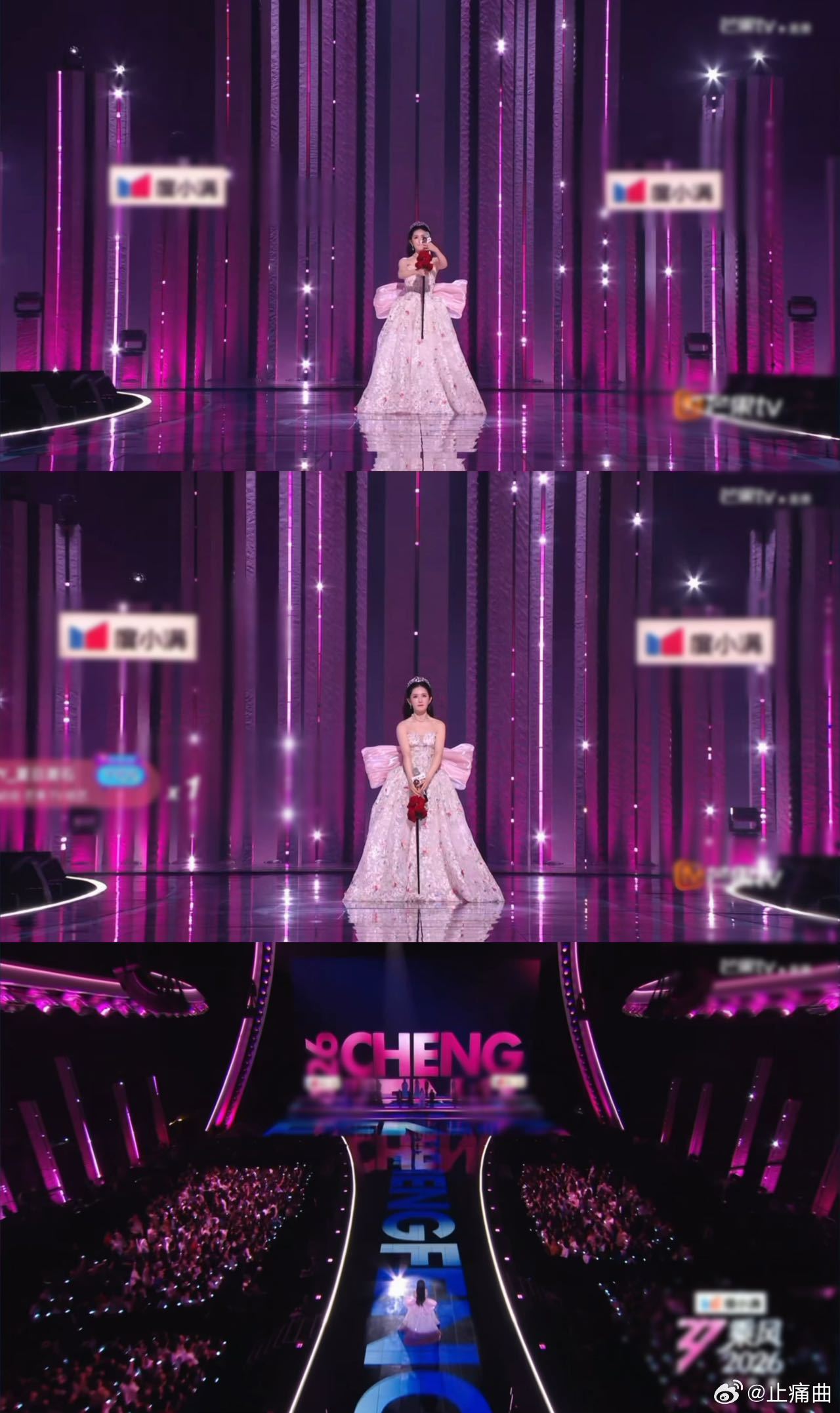 谢娜的话筒一直是在冲着李小冉的谢娜李小冉从北漂地下室走到聚光灯下 不管过去的路有