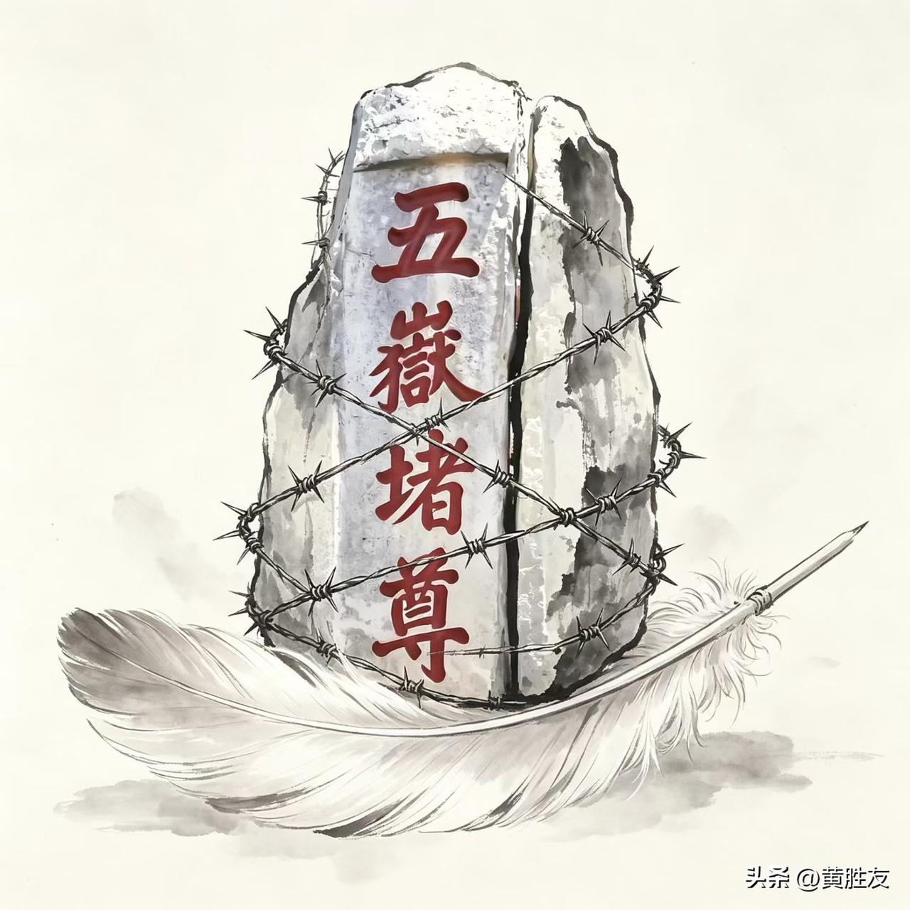 一道铁网，画地为牢。
泰山之重，轻于鸿毛。
（转） ​​​