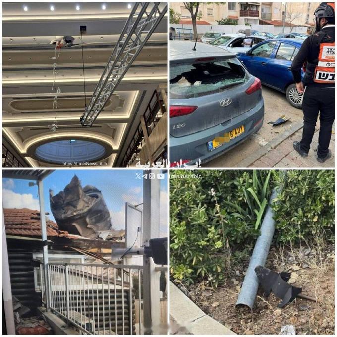 最新消息 ：几小时前，一枚伊朗导弹袭击了内塔尼亚胡位于被占领的耶路撒冷的办公室。