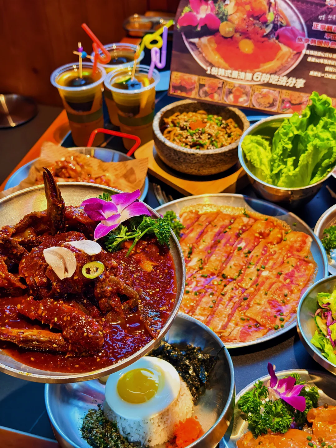 在太原❗️也吃到了韩剧同款辣酱蟹辣❗️❗