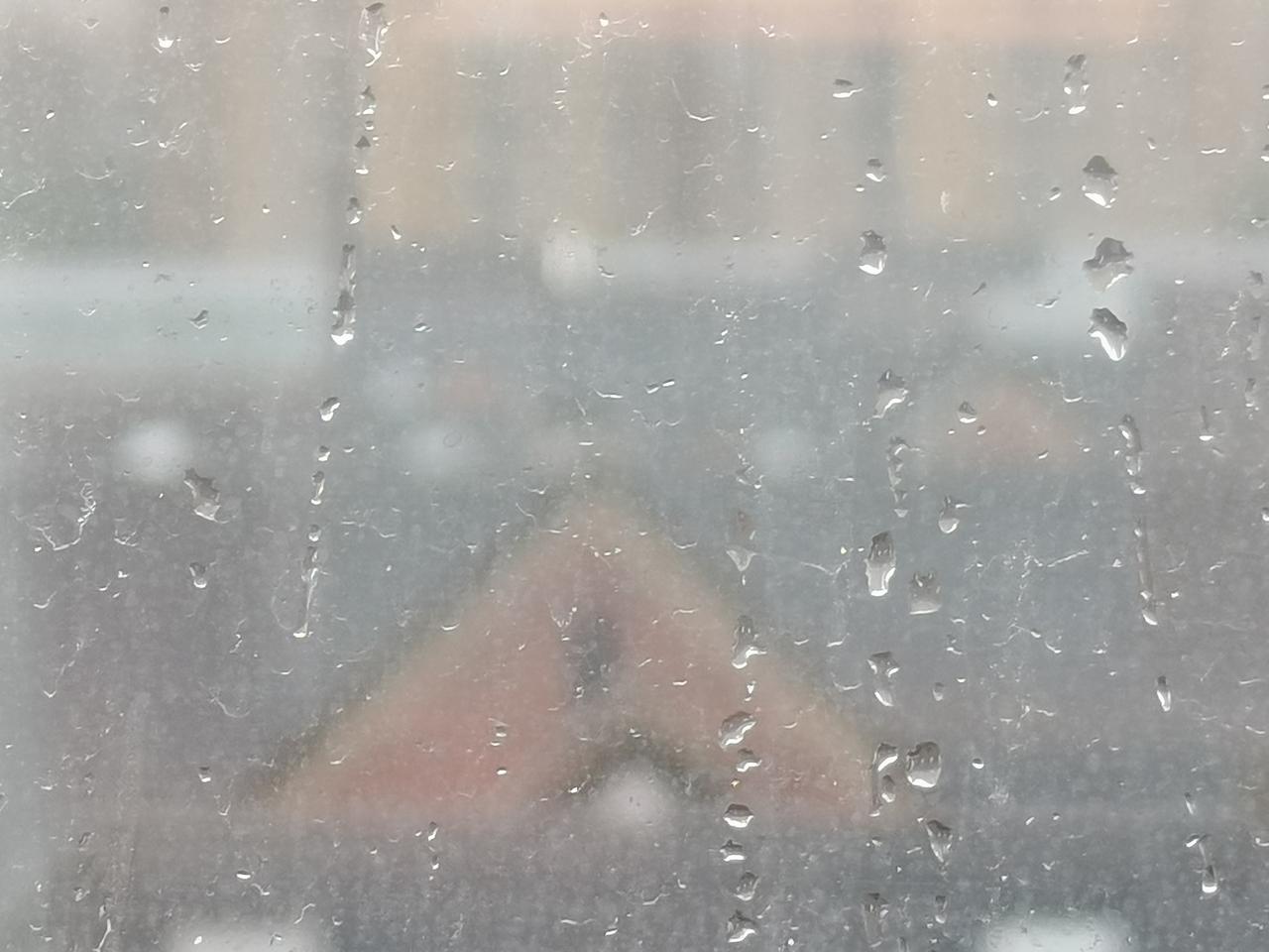 临平这雨下得可太猛了！出门没几步，衣服就湿透了。雨滴砸在地上，溅起老高的水花，路