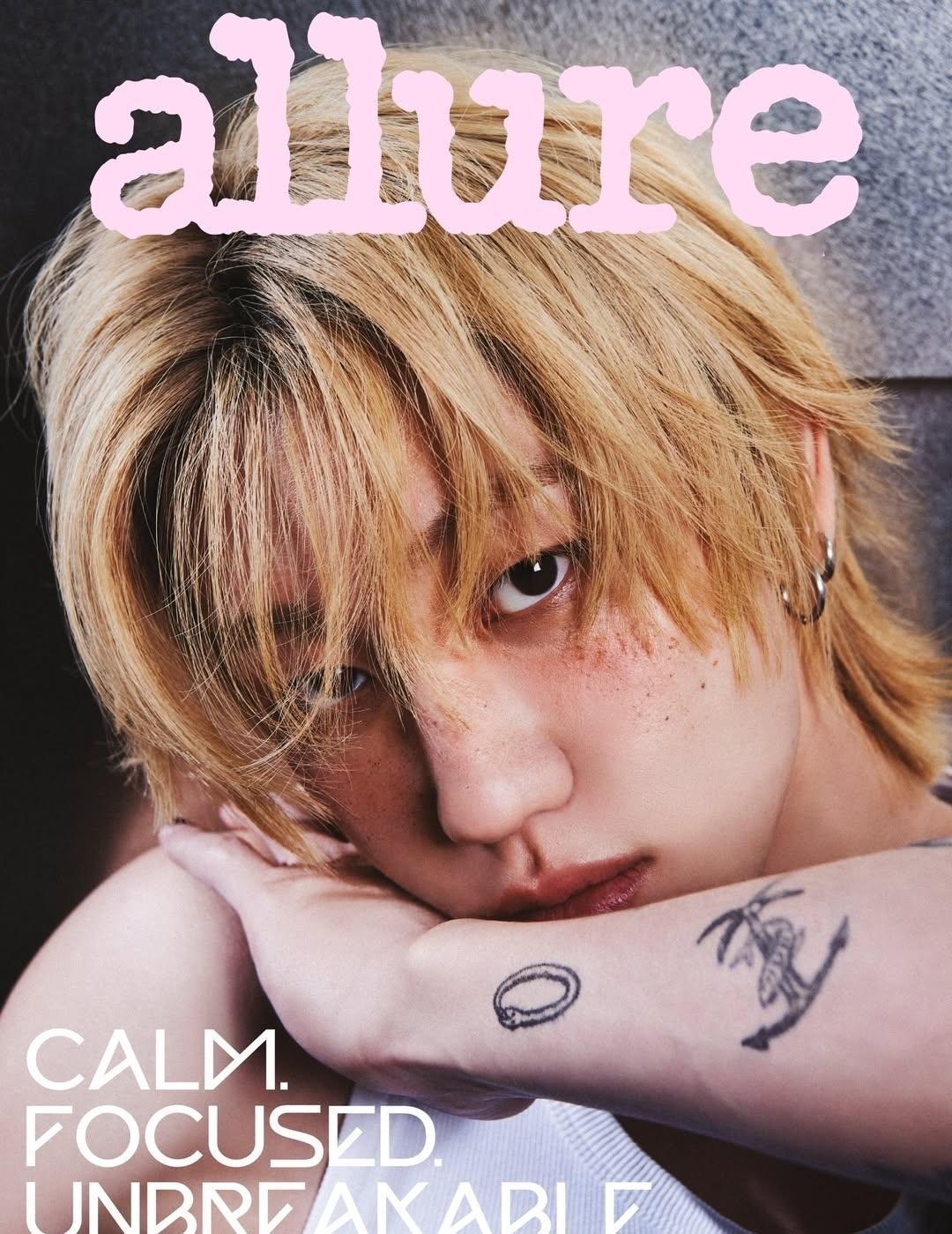 The8徐明浩超话  260317 allure korea更新
有小雀斑妆的杂