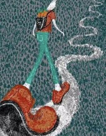 脚踩到了污泥别诅咒
感谢它提醒我走路要小心
 
走路时不小心踩上了污泥，
别娴它