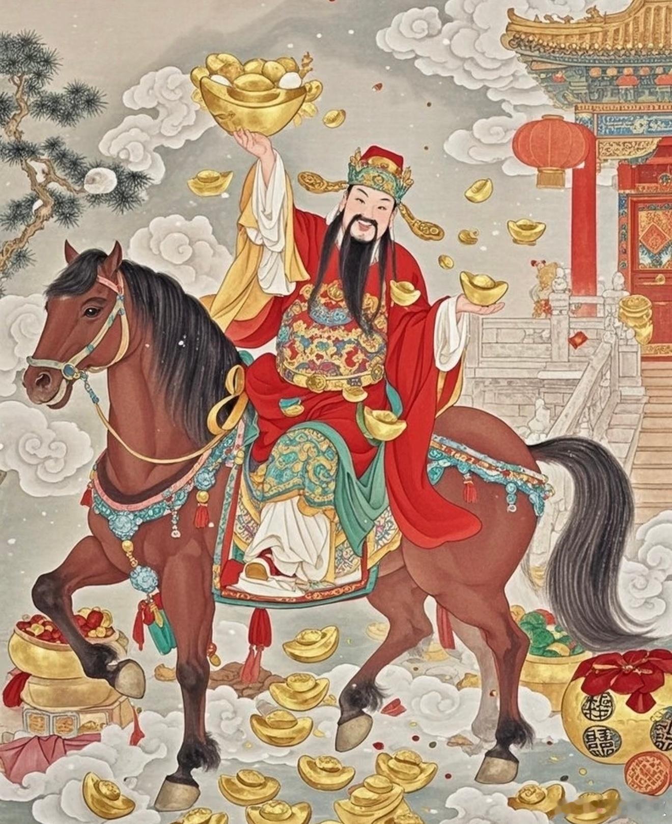 财神到，慧眼生金恳请财神赐予识财眼光，规避所有亏损决策。寻常资源皆可变现增值，投