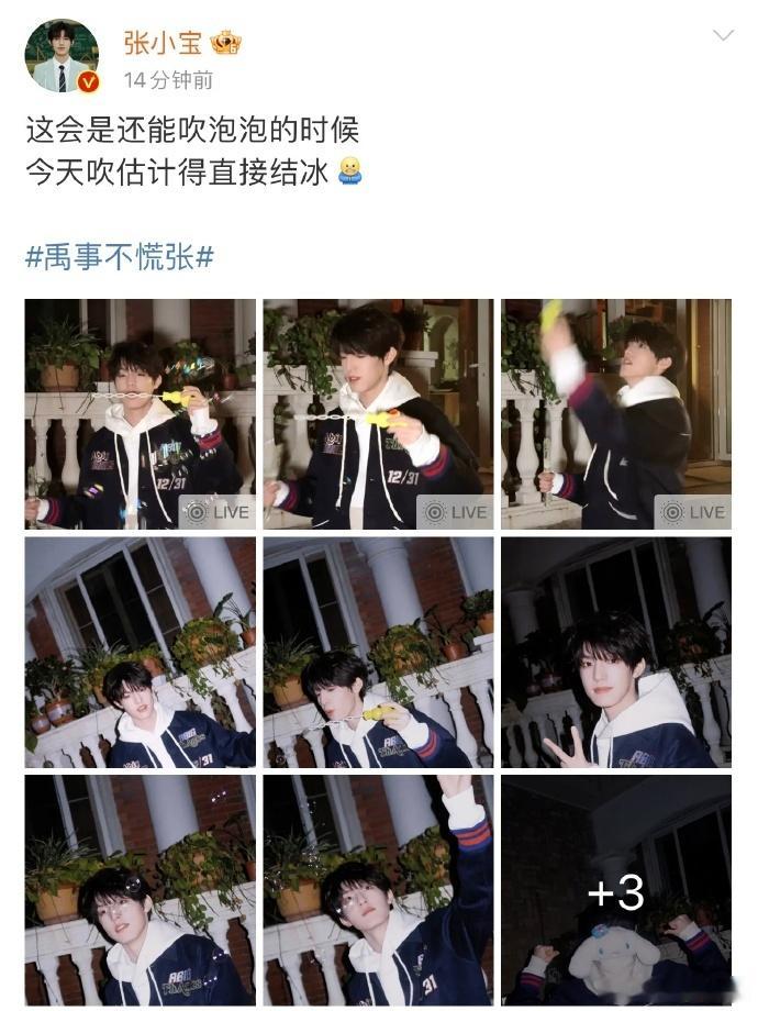张泽禹同步报备含金量还在上升  他用库存照片报备，展现出生活中随性又可爱的一面给