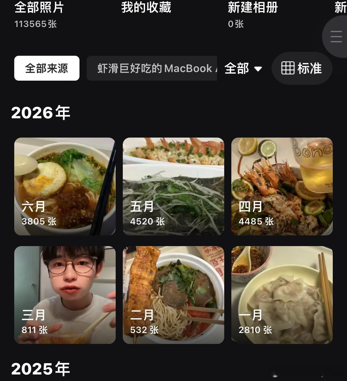 这个相册云盘的月度图今年突然变得跟猪一样是为什么 