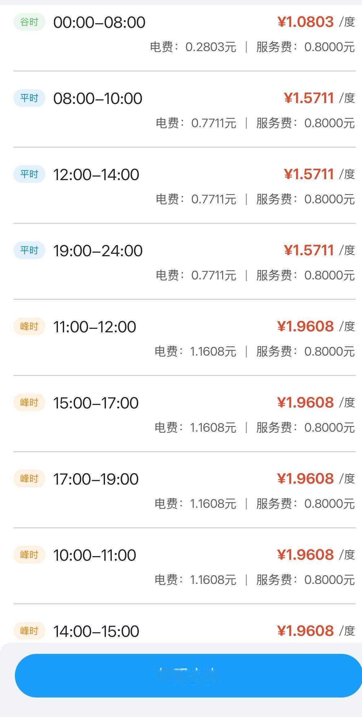 我现在住的小区电费，我只有谷电才敢冲[无聊] ​​​
