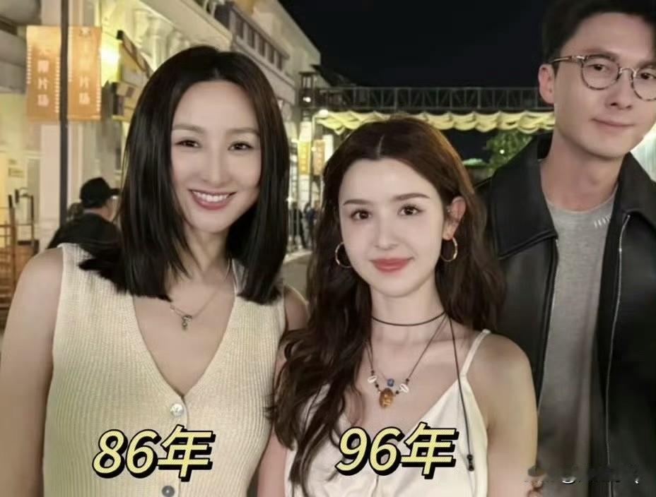 也许高海宁并不是第一眼美女，但她和五官立体的哈尼克孜同框，她竟然一点也不输，气质