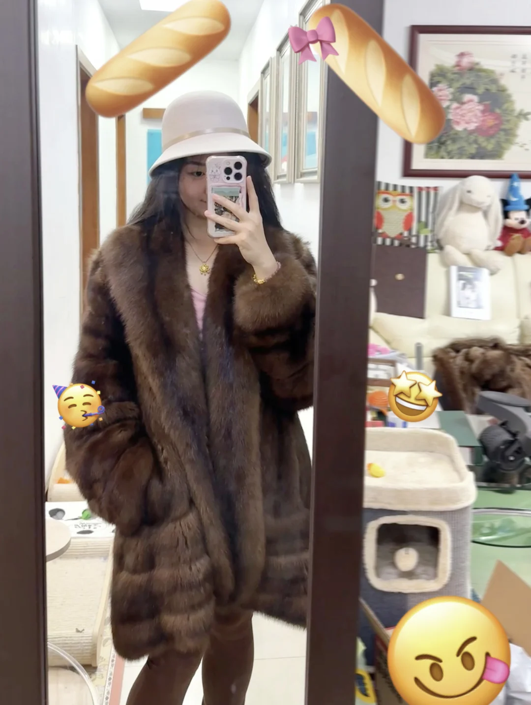 美神降临✨极品爆绒毛巾领俄罗斯紫貂