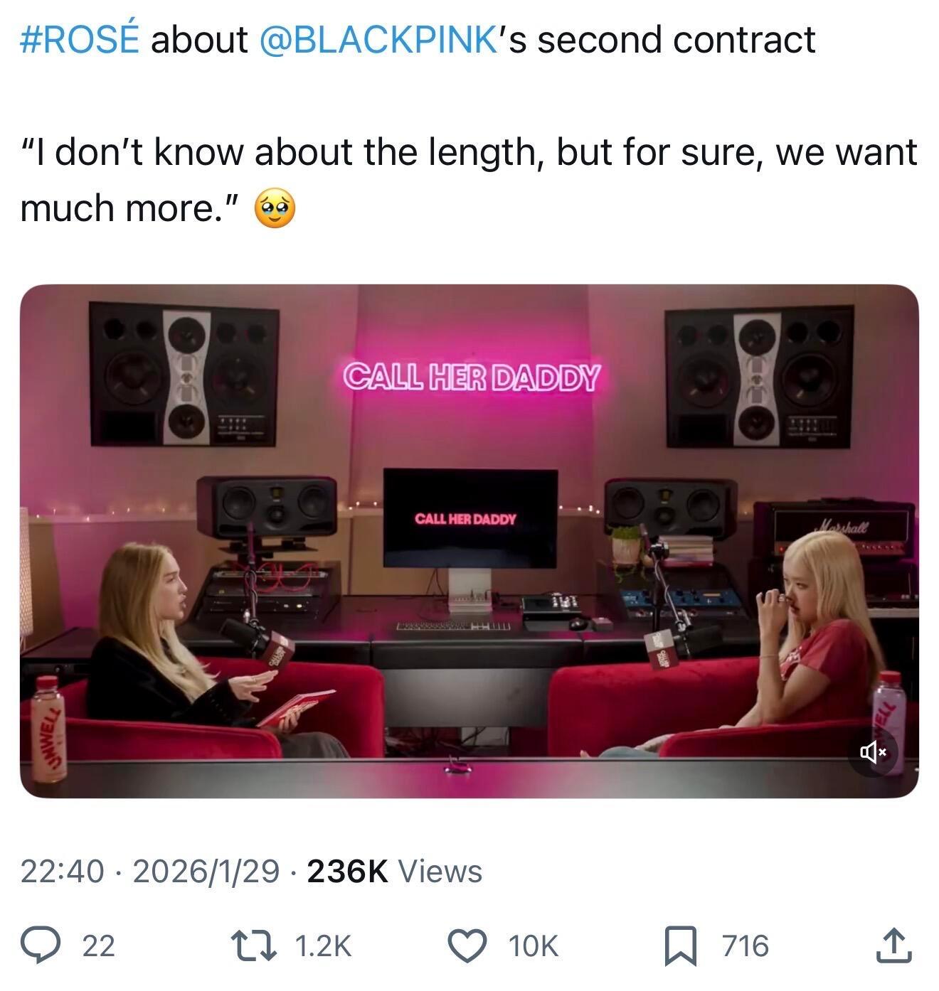 所以BLACKPINK是铁定续约了吧朴彩英在接受采访的时候被问及续约问题她回答说